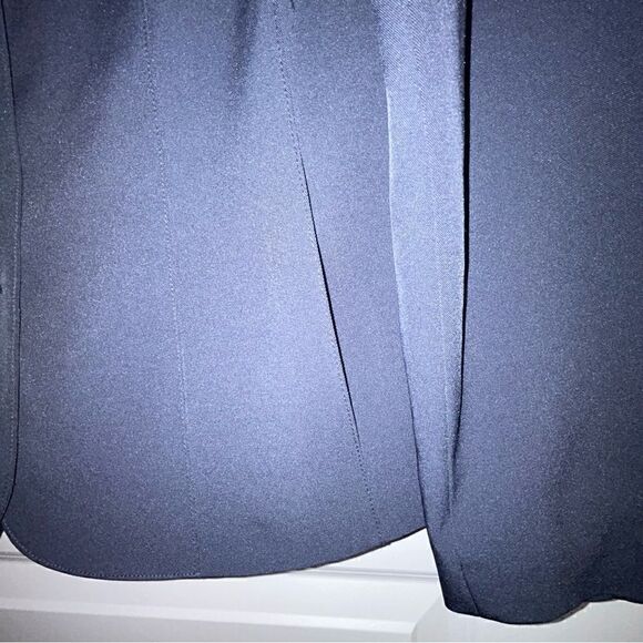 John Meyer of Norwich Military Style Button Front Pleated Peplum Back Jacket - Picture 4 of 6